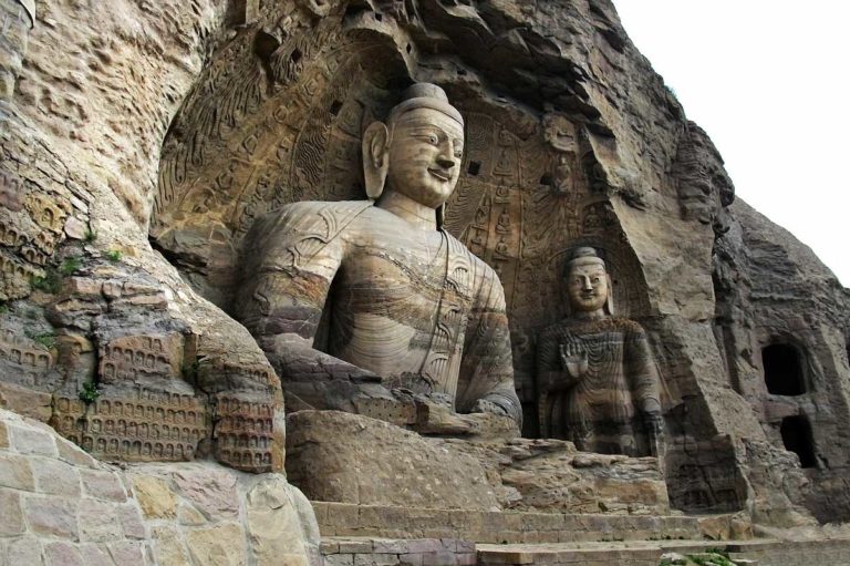 Une des cavernes des Grottes de Yungang répliquée en 3D