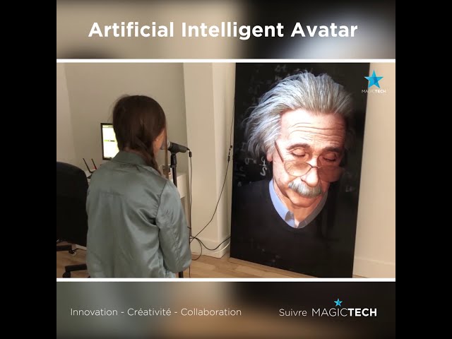 Discuter avec l’avatar d’Einstein pour découvrir l’histoire !