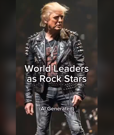 Quand un artiste transforme les leaders politiques en Rock Stars grâce à l’IA !